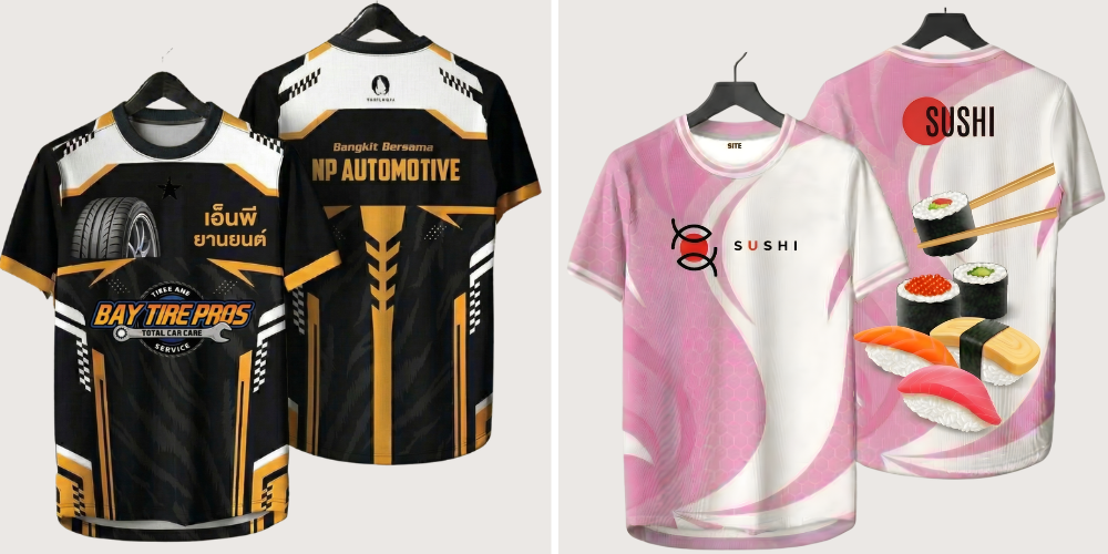 แบบเสื้อยืดพิมพ์ลายชุดที่ 2