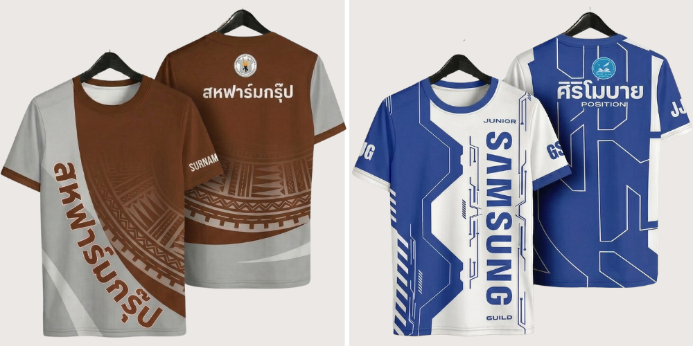 แบบเสื้อยืดพิมพ์ลายชุดที่ 3
