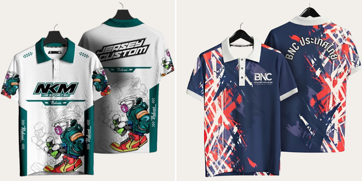 เสื้อยืดพิมพ์ลายคอปกโปโลแบบที่4